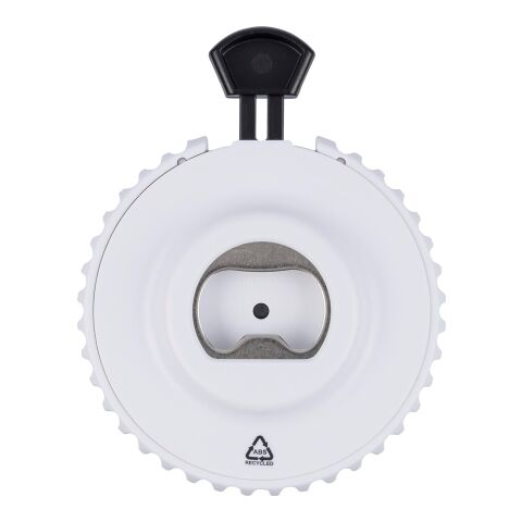 Recycled ABS mechanical dice Cian vit/svart | Inget reklamtryck