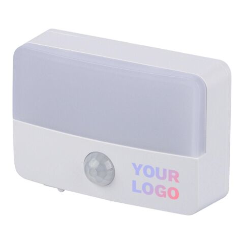 Recycled ABS rechargeable sensor light Ari Vit | Inget reklamtryck