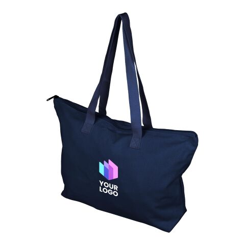 Recycled polycotton (330 gsm) tote bag Malina Blå | Inget reklamtryck