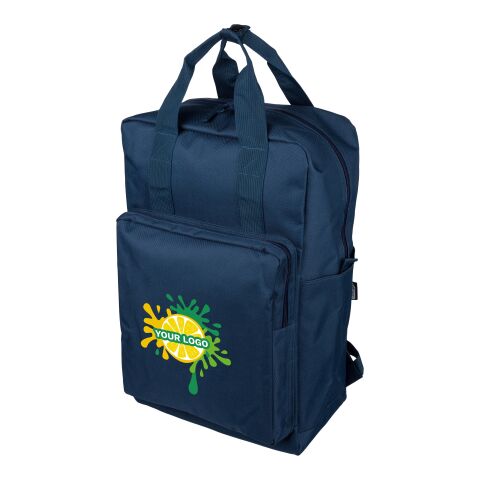 Recycled (900D) polyester backpack Amalia Grå | Inget reklamtryck