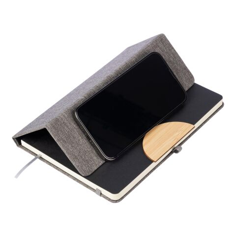 rPET (300D) notebook A5 Ernst Grå | Inget reklamtryck | Inte tillgängligt | Inte tillgängligt