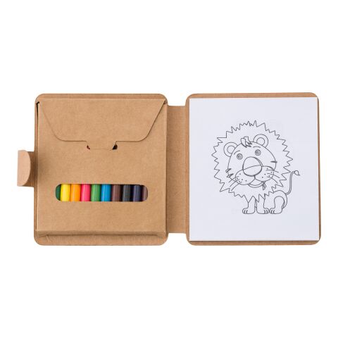 Cardboard coloring set Marlon färgglad | Inget reklamtryck | Inte tillgängligt | Inte tillgängligt