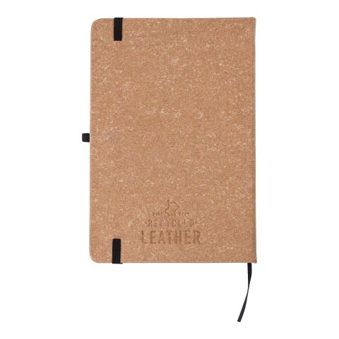 Recycled leather notebook (A5) Gianna Svart | Inget reklamtryck | Inte tillgängligt | Inte tillgängligt