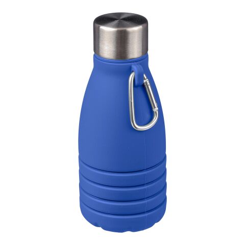 Silicone foldable drinking bottle 550 ml Erin Koboltblå | Inget reklamtryck | Inte tillgängligt | Inte tillgängligt