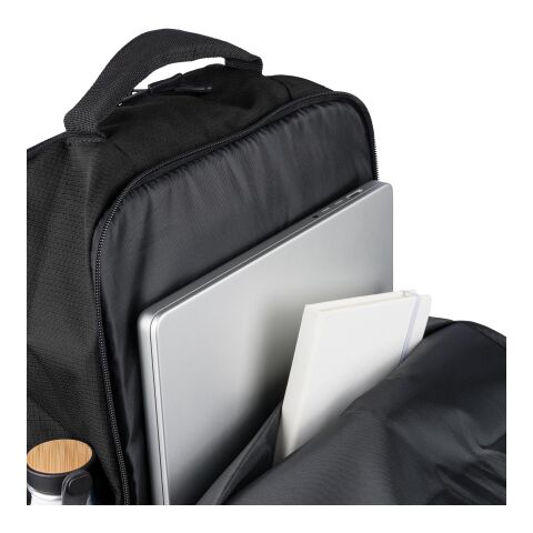 rPET (300D) polyester Ocean Bound backpack Tova Svart | Inget reklamtryck | Inte tillgängligt | Inte tillgängligt