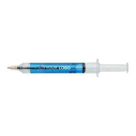 Recycled ABS syringe shaped ballpen Dr. David Transparent