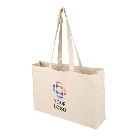 Oeko-Tex cotton (220 gsm) shopping bag Imogen beige