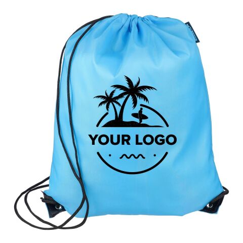 rPET polyester (210D) drawstring backpack Calix Svart