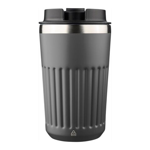 Recycled stainless steel travel mug (400 ml) Chiara Grå