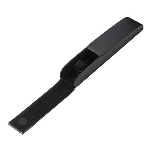 Lyxigt svart fodral i PU, lämpligt för en penna Svart | Inget reklamtryck | Inte tillgängligt | Inte tillgängligt