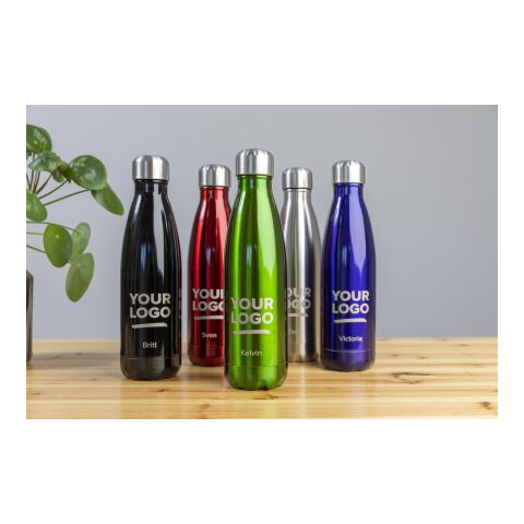 Vattenflaska med dubbla väggar (500 ml) Grön | Inget reklamtryck | Inte tillgängligt | Inte tillgängligt