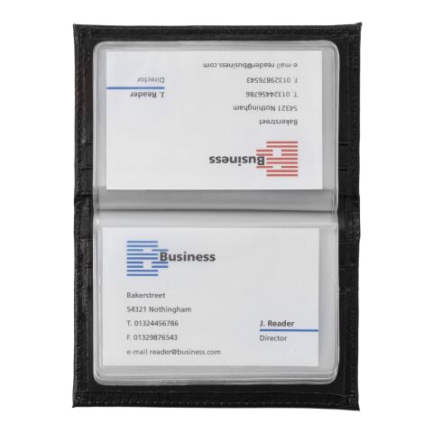 Visitkortsfodral i bundet läder Svart | Inget reklamtryck | Inte tillgängligt | Inte tillgängligt