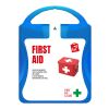MyKit First Aid Transparent blå | 1-färgat Digitalt Klistermärke | front | 90 mm x 127 mm