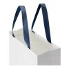 Smartfold 230 g/m² papperspåse med satinhandtag och glansig laminering – 31 x 12 x 39 cm Blå