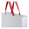 Smartfold 230 g/m² papperspåse med satinhandtag och matt laminering – 42 x 12 x 35 cm Röd