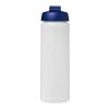 Baseline® Plus 750 ml sportflaska med uppfällbart lock Vit-Blå