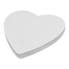 Sticky-Mate® hjärtformade klisterlappar av återvunnet material Vit | Inget reklamtryck | Inte tillgängligt | Inte tillgängligt