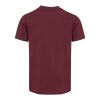 Balfour 200 g/m² kortärmad v-ringad unisex-T-shirt av ekologiskt OCS-material Djup vinröd | 3XS