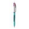 BIC® 4 Colours Fashion kulpenna vit-White/light blue(2) | Inget reklamtryck | Inte tillgängligt | Inte tillgängligt