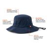 Nordic Drift RCS Horizon UPF 50+ bucket hat marinblå | Inget reklamtryck | Inte tillgängligt | Inte tillgängligt | Inte tillgängligt