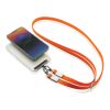 Nivo Crossbody lanyard i RCS återvunnen PET orange | Inget reklamtryck | Inte tillgängligt | Inte tillgängligt