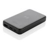 5.000 mAh trådlös powerbank i RCS återvunnen plast svart | Inget reklamtryck | Inte tillgängligt | Inte tillgängligt