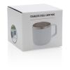 Stainless steel campingmugg vit