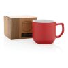 Keramikmugg modern röd | Inget reklamtryck | Inte tillgängligt | Inte tillgängligt
