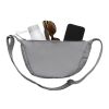 Crescent AWARE™ RPET Halvmåneformad crossbody-väska silvergrå