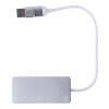 USB-hubb i aluminium Layton Silver | Inget reklamtryck | Inte tillgängligt | Inte tillgängligt