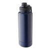 Stainless steel double-walled drinking bottle 1000 ml Nathaniel Svart | Inget reklamtryck | Inte tillgängligt | Inte tillgängligt