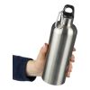 Recycled stainless steel single walled bottle (750 ml) Emeric Gul | Inget reklamtryck | Inte tillgängligt | Inte tillgängligt