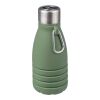 Silicone foldable drinking bottle 550 ml Erin Grå | Inget reklamtryck | Inte tillgängligt | Inte tillgängligt
