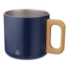 Recycled stainless steel double-walled mug 400 ml Dwight Svart | Inget reklamtryck | Inte tillgängligt | Inte tillgängligt