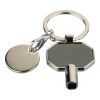 Recycled zinc alloy radiator bleed keychain Mara Svart | Inget reklamtryck