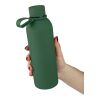 Recycled stainless steel double-walled drinking bottle (500 ml) Sena Grön | Inget reklamtryck | Inte tillgängligt | Inte tillgängligt