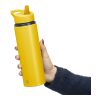 Recycled stainless steel drinking bottle (500 ml) Zeno Gul | Inget reklamtryck | Inte tillgängligt | Inte tillgängligt