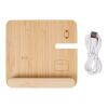 Wireless charger Tribu | Recycled bamboo | 3-in-1 Brun