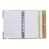 Recycled paper notebook Angela Ljusgrön