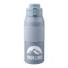 Stainless steel dubble-walled drinking bottle 800 ml Katie Grå