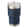 Recycled stainless steel double-walled travel mug (350 ml) Ayen Blå