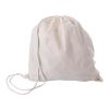 Gympapåse/Ryggsäck i bomull (120 g) beige
