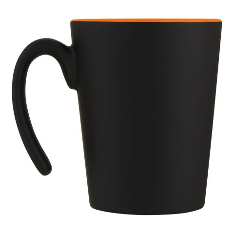 Oli 360 ml keramikmugg med handtag Orange-Svart