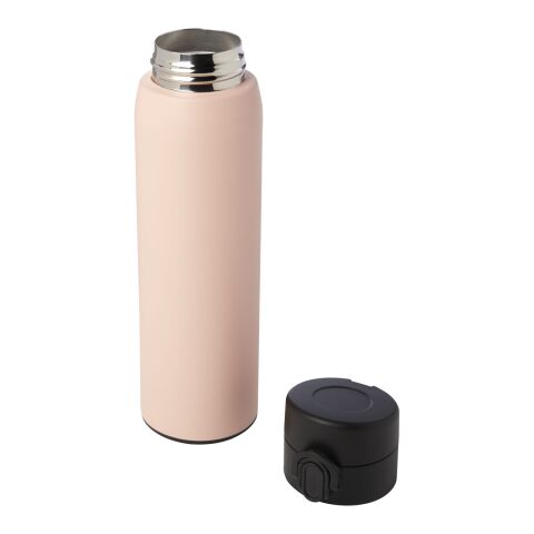 Sika 450 ml isolerad flaska av RCS-certifierat återvunnet rostfritt stål Standard | Pale blush pink | Gravyr | front | 20 mm x 100 mm