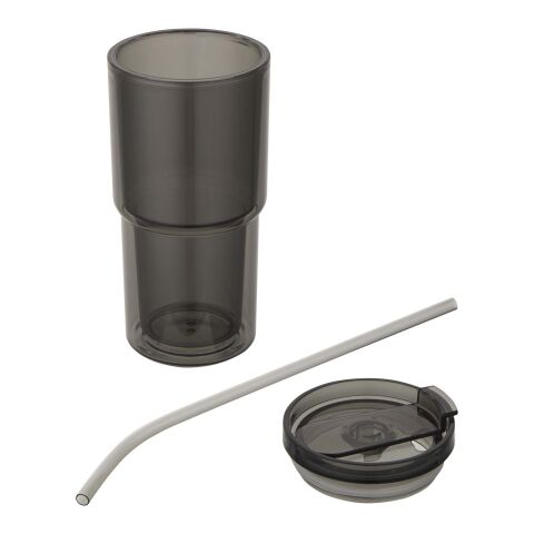 Archer 480 ml plastmugg med dubbla väggar Svart / Blå