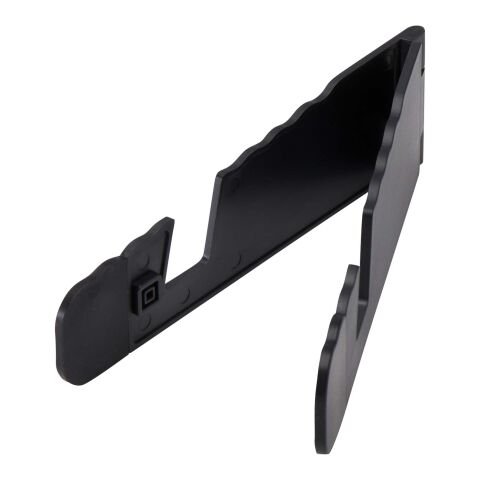 Buna vikbart ställ för surfplatta och telefon av återvunnen plast Standard | Svart | Inget reklamtryck | Inte tillgängligt | Inte tillgängligt