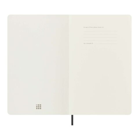 Moleskine 100% VEGEA® Boa L anteckningsbok med mjukt omslag – linjerad Svart