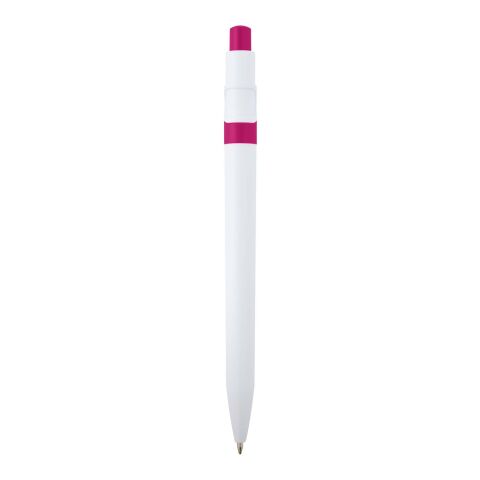 Unica kulspetspenna av återvunnen plast (svart bläck) Magenta