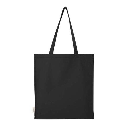 Odisha 180 g/m² tygväska av ekologiskt OCS-material med bälg, 14 l  Svart