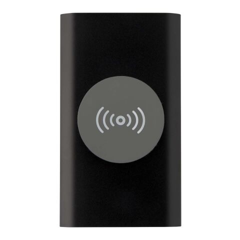 Juice trådlös 4 000 mAh Type C-powerbank i återvunnen aluminium  Svart